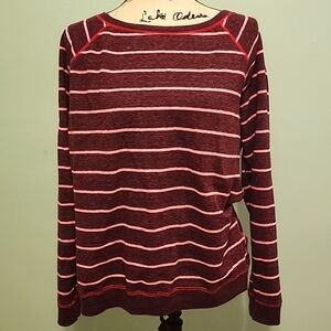 Long sleeve striped lounge top XL